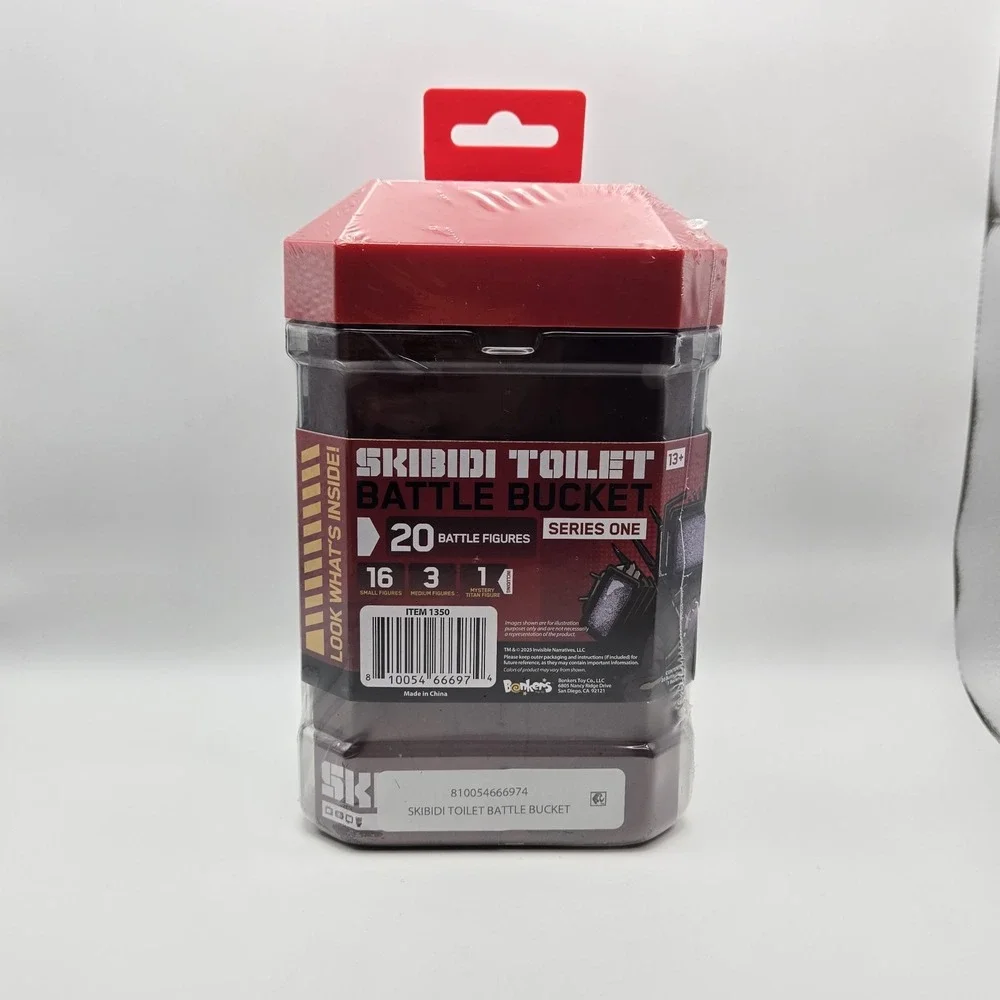 Skibidi Toilet Battle Bucket Series One 20 Battle Figures Bonkers New Sealed